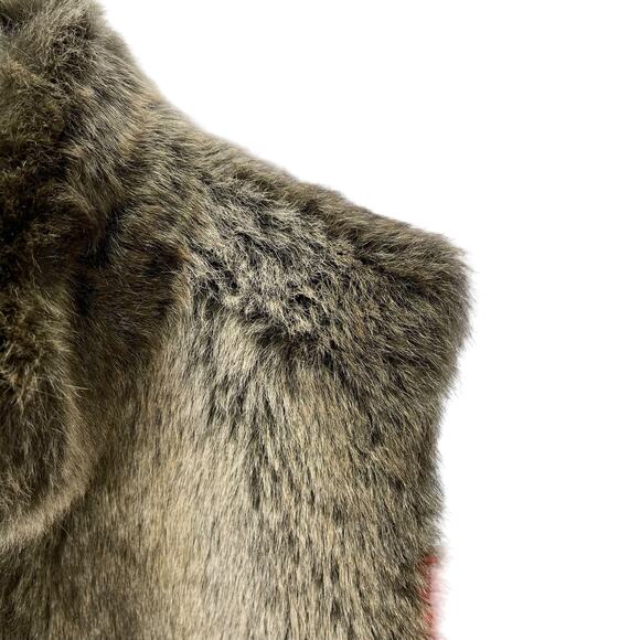 BLASSPORT Women's FAUX FUR Sable Vest Brown Size XL - Picture 5 of 5